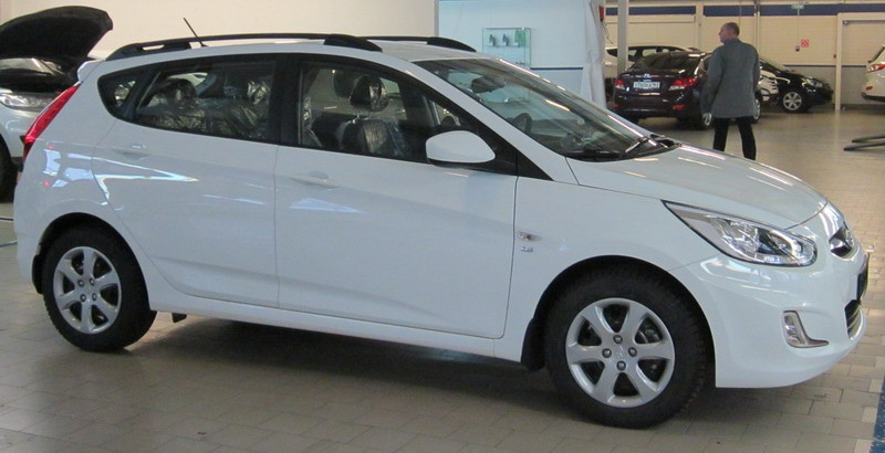 Рейлинги для автомобиля Hyundai Solaris хетчбек (2011-2017)