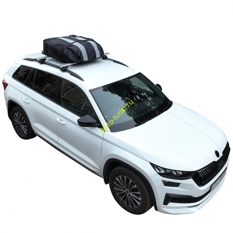 Автобокс на крышу (тканевый) на П-скобах "ArmBox 350" (100*80*30см)